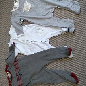Bundle of 3 12 month baby footies